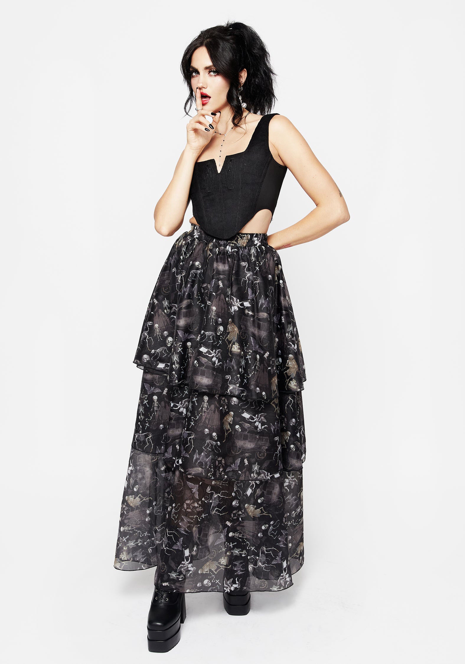 Melancholia Layered Organza Skirt – Disturbia