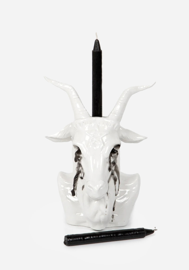 Crying Baphomet Candle Holder