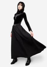 Haunted Midaxi Herringbone Skirt