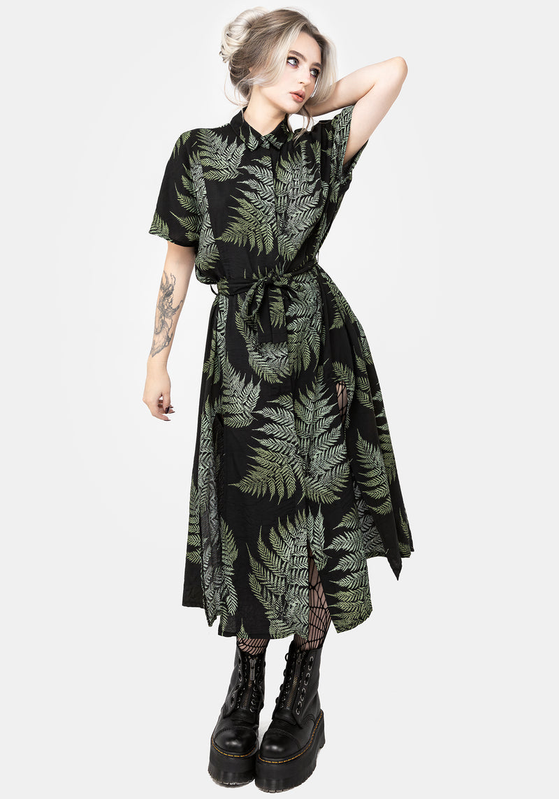 Fern Midi Shirt Dress