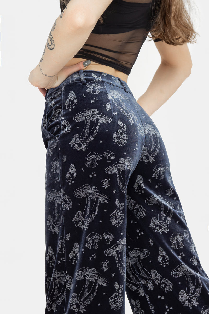 Urban Outfitters Archive Rose Paisley Velvet Flare Pants | Urban Outfitters  UK