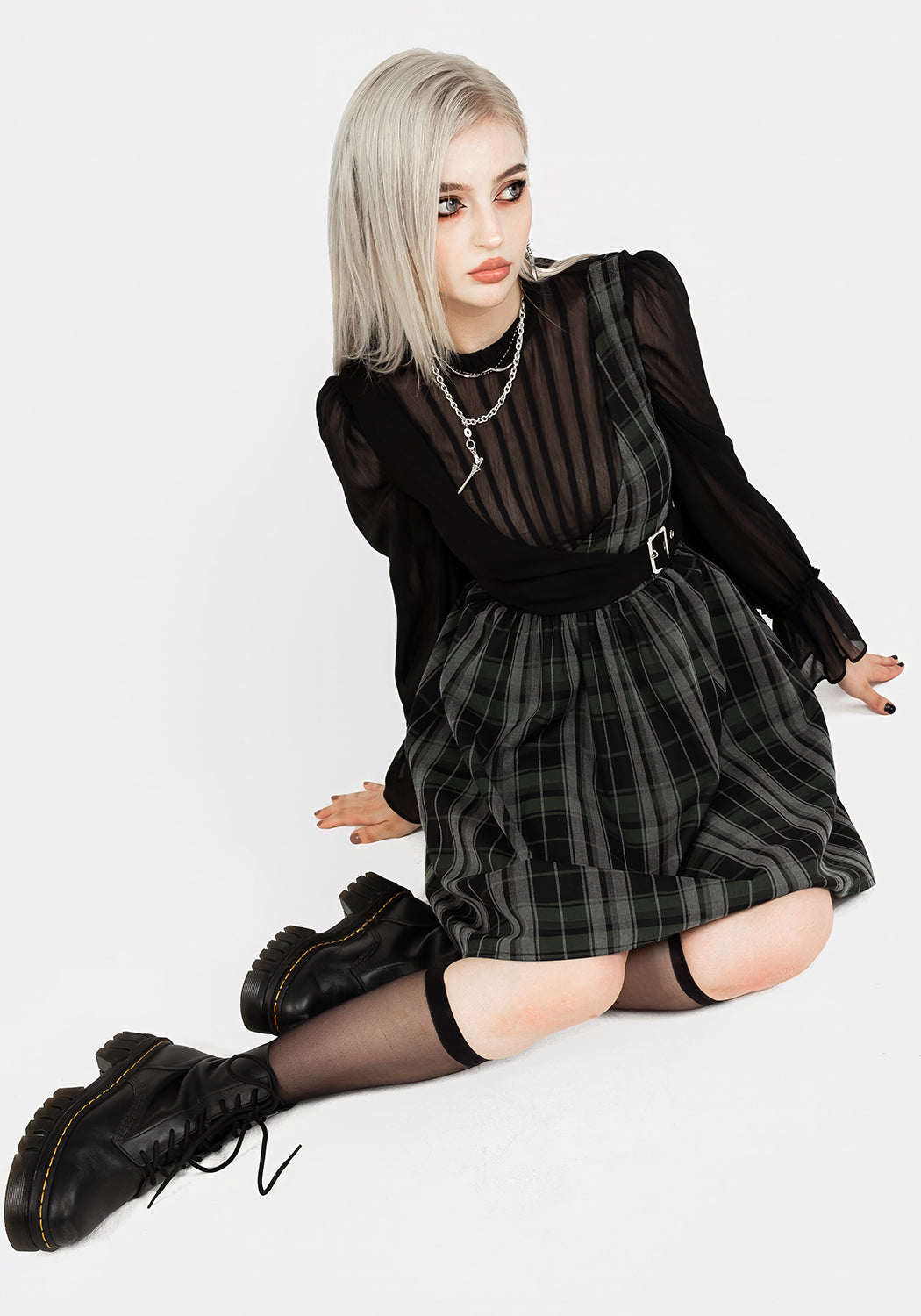 Checkmate Wrap Suspender Mini Dress – Disturbia