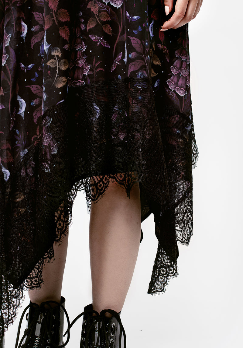 Snapdragon Tie Detail Midi Skirt – Disturbia