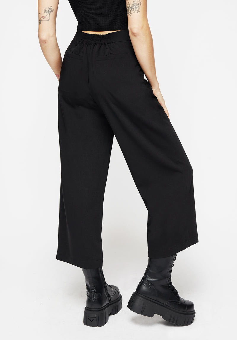 Crop Tank Top & Culotte Trousers - Cotton Linen Set – Chuzko Women Clothing