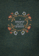 Whisper Mock Neck Embroidered Knit Sweater