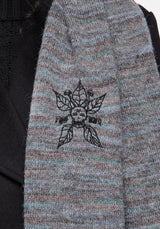 Mandragore Embroidered Knit Scarf