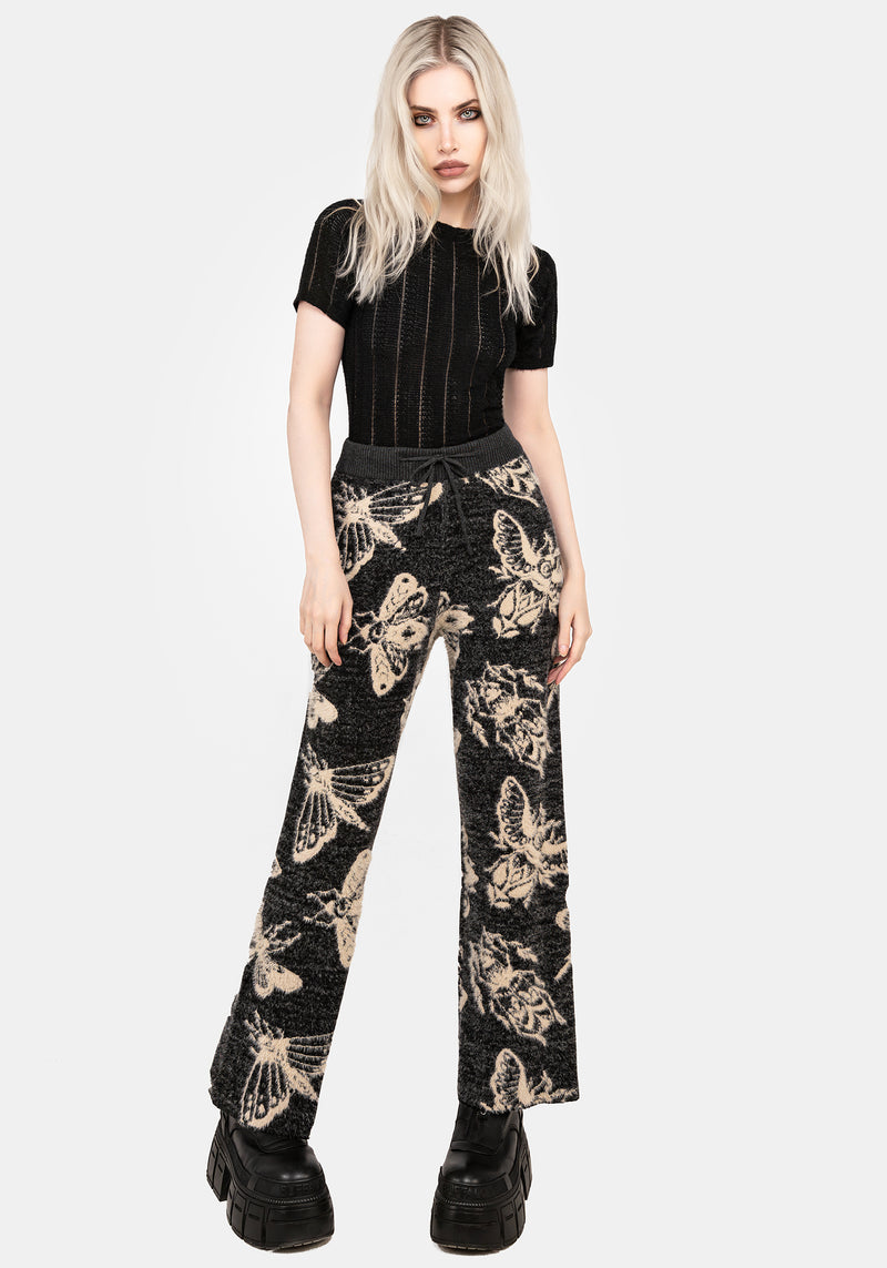 Silkmoth Knit Wide Leg Joggers