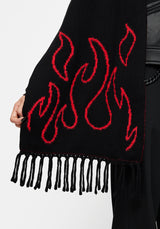 Blaze Flame Knit Scarf