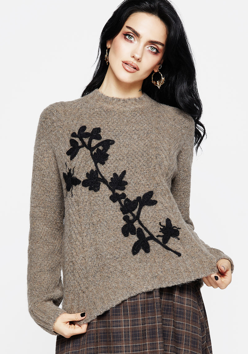 Deathwatch Floral Beetle Knit Sweater