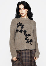 Deathwatch Floral Beetle Knit Sweater