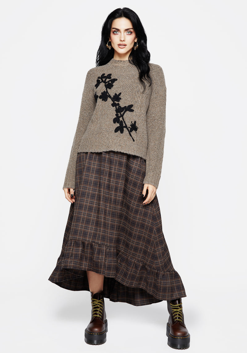 Deathwatch Floral Beetle Knit Sweater