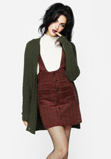 Swamplife Embroidered Cable Knit Longline Cardigan