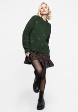 Barberry Embroidered Diamond Knit Sweater