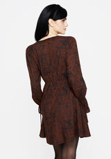 Daemonologie Woodcut Print Mini Dress