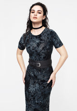 Bathory Floral Embossed Waist Belt