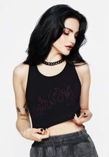 Blaze Seamless Embroidered Rib Racerback Bralet