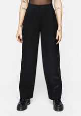 Slither Snake Embroidered Tailored Trousers