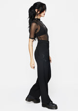 Slither Snake Embroidered Tailored Trousers