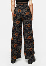 Mortify Floral Print Wide Leg Trousers