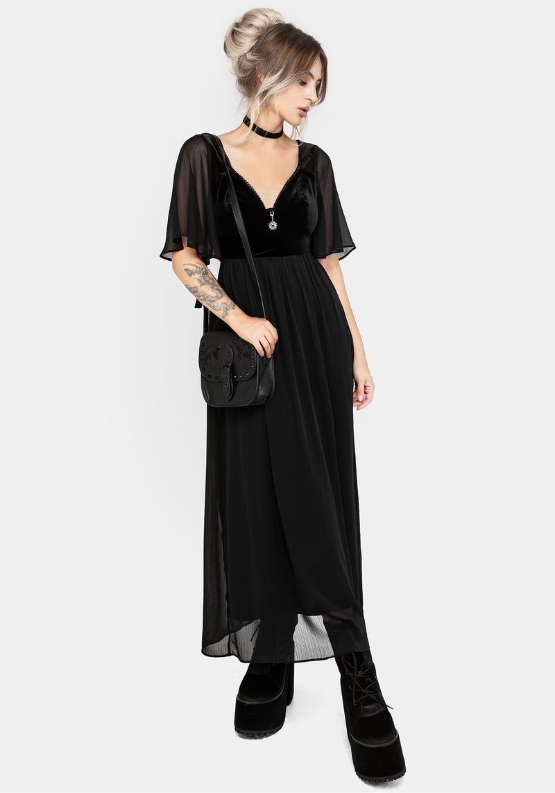 Oculist Chiffon Maxi Dress