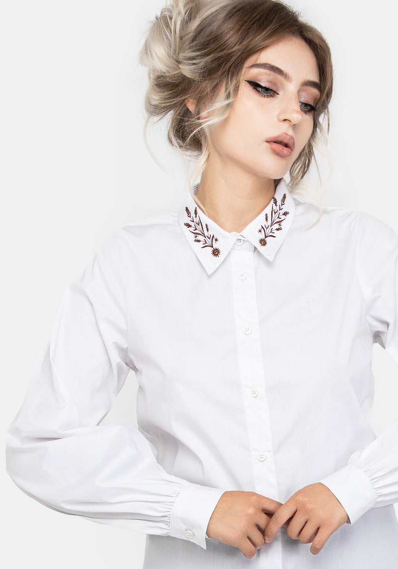 Cybele Embroidered Button Up Shirt