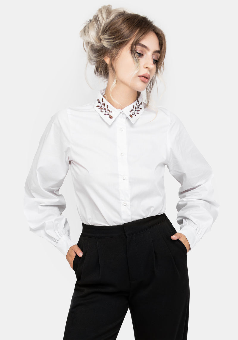 Cybele Embroidered Button Up Shirt