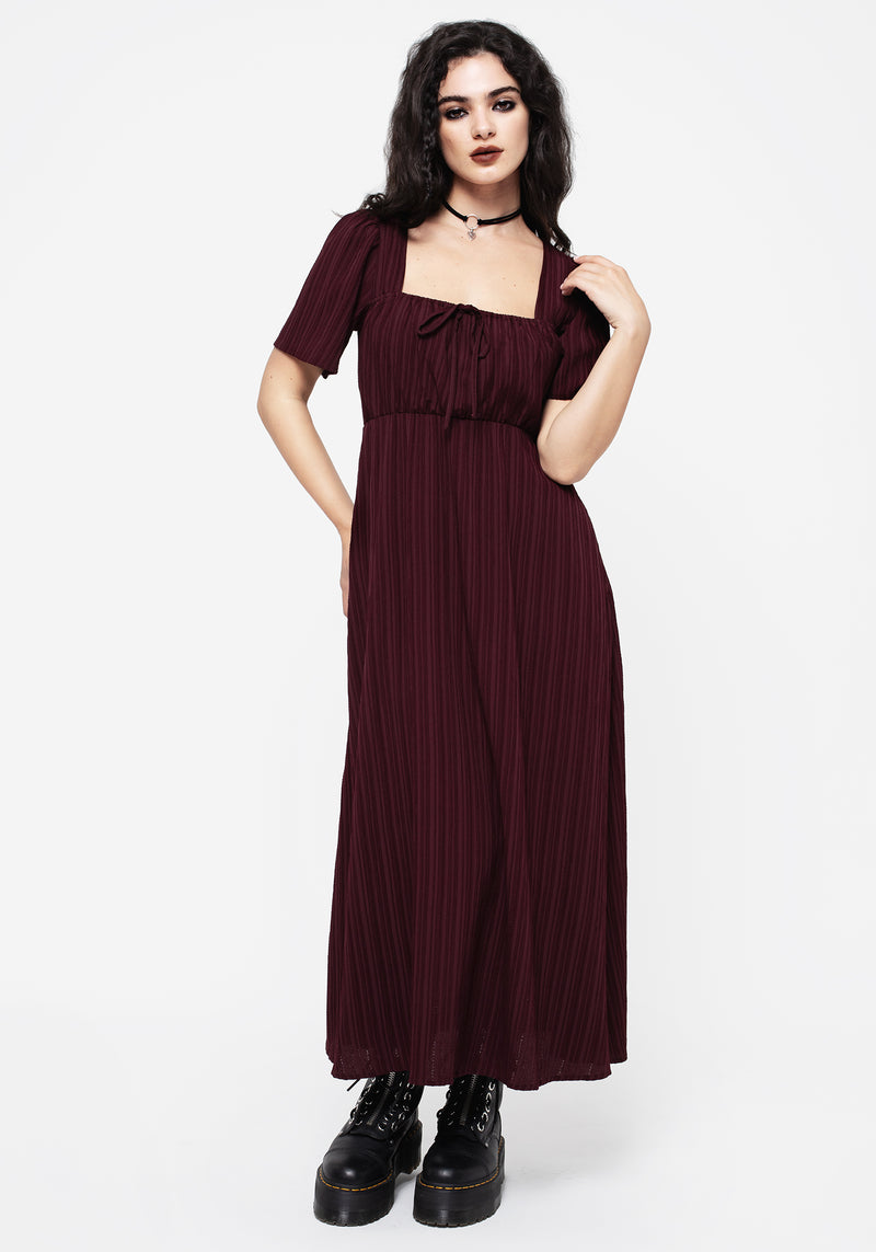 Sarcophagi Ruched Front Midaxi Dress