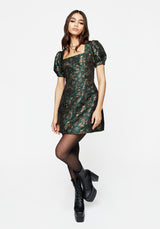 Rena Snake Jacquard Mini Dress