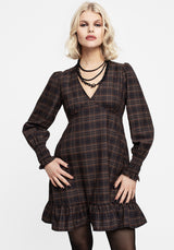 Embla Check Mini Smock Dress