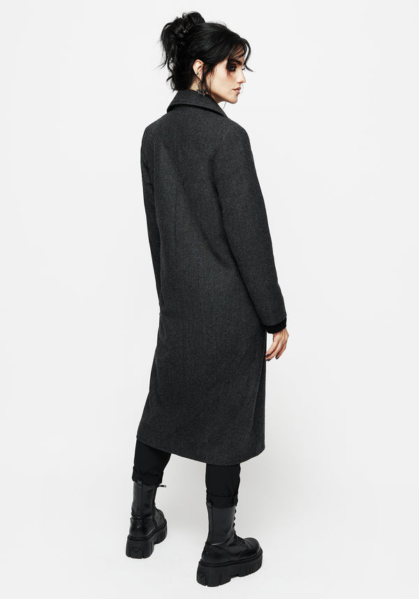 Infinite Wool Blend Herringbone Coat