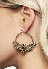 Mortmoth Hoop Earring - Gold