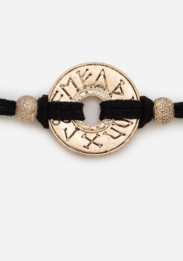 Runes Layered Necklace - Gold