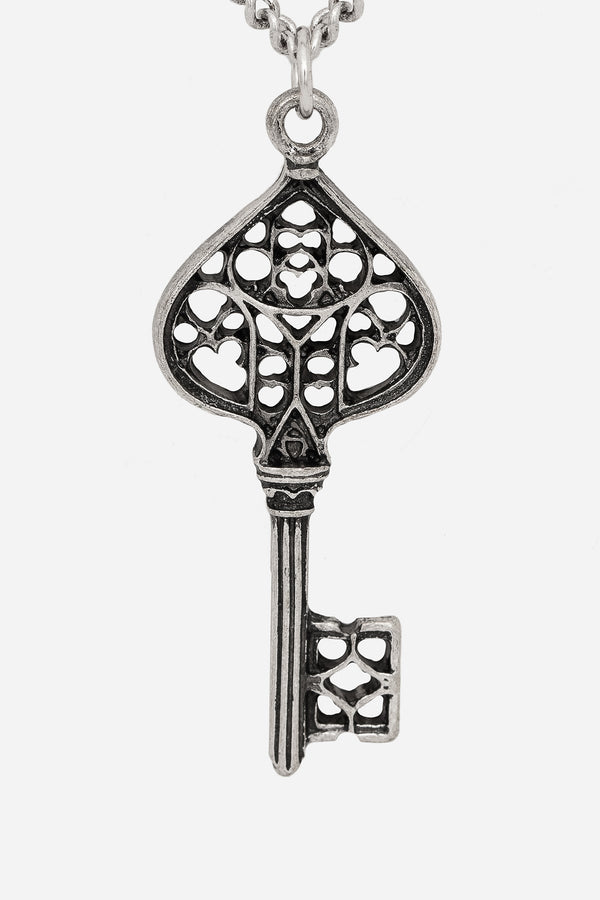 Claustrum Gothic Key Pendant Necklace