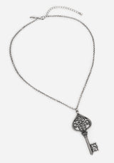 Claustrum Gothic Key Pendant Necklace