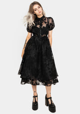 Spectre Layered Midi Shirt Dress