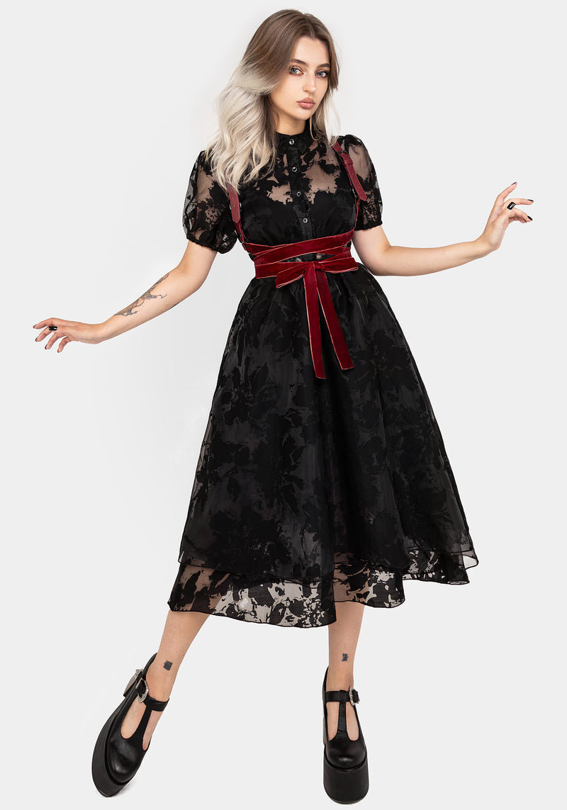 Spectre Layered Midi Shirt Dress