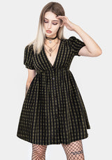 Rydal Check Button Up Mini Dress - Green