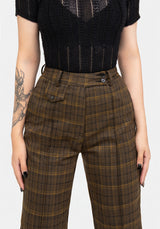 Heath Check Tapered Trousers