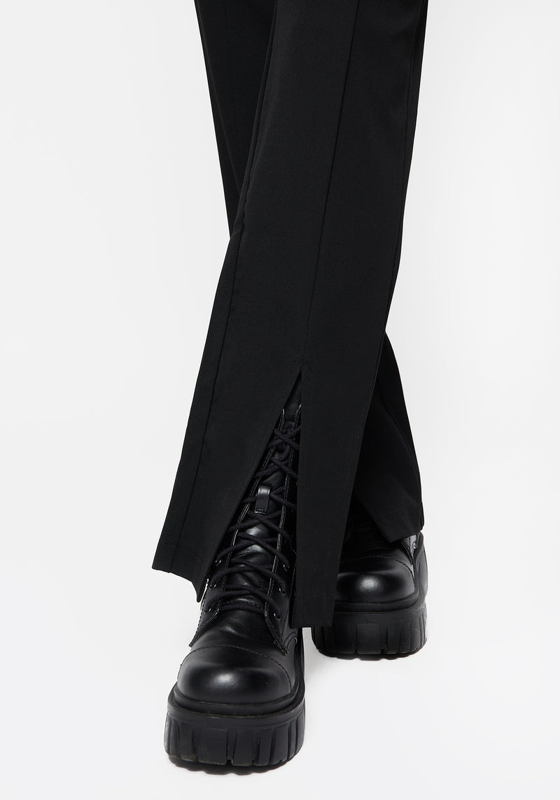 Marian Front Split Straight Leg Tailored Trousers