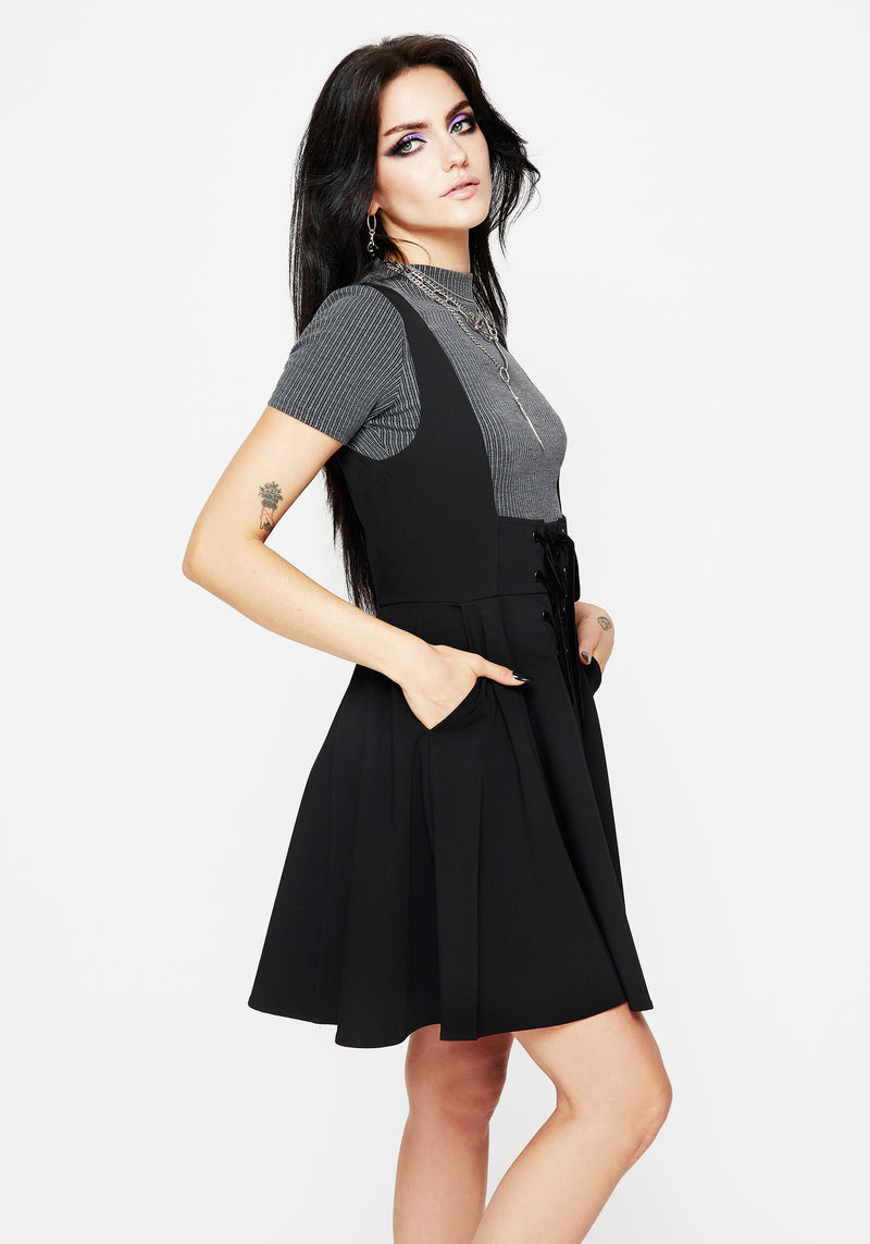 Nessa Lace Up Mini Dress