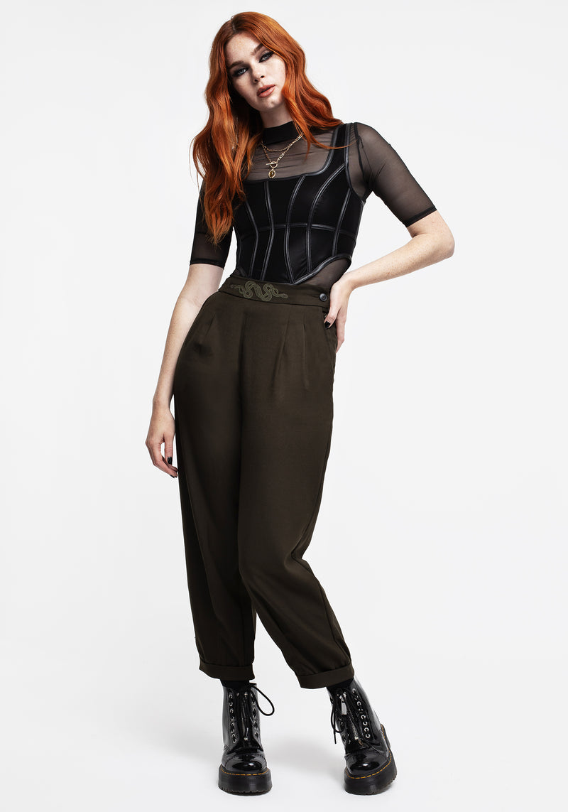 Zarina Embroidered Balloon Trousers