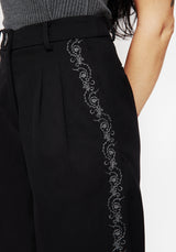 Thorns Embroidered Balloon Trousers