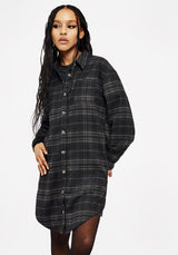 Reckless Check Longline Shirt