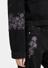 Deadhead Embroidered Denim Carpenter Jacket