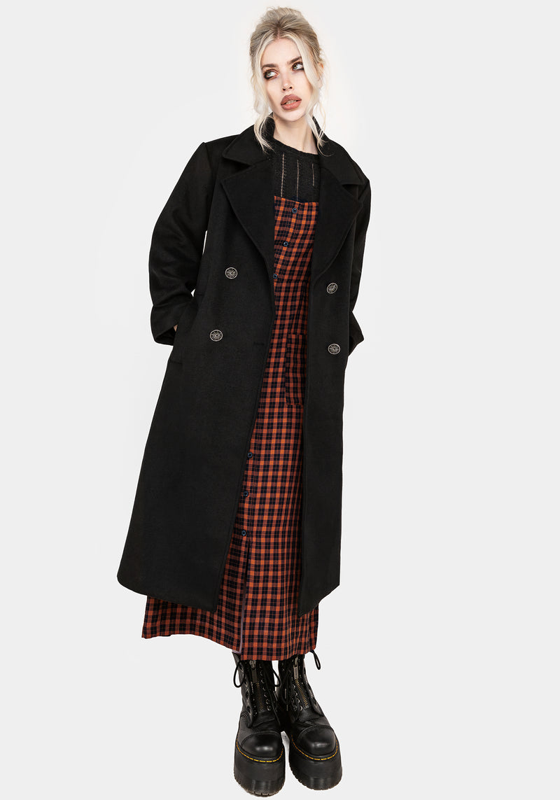 Longline wool blend coat online