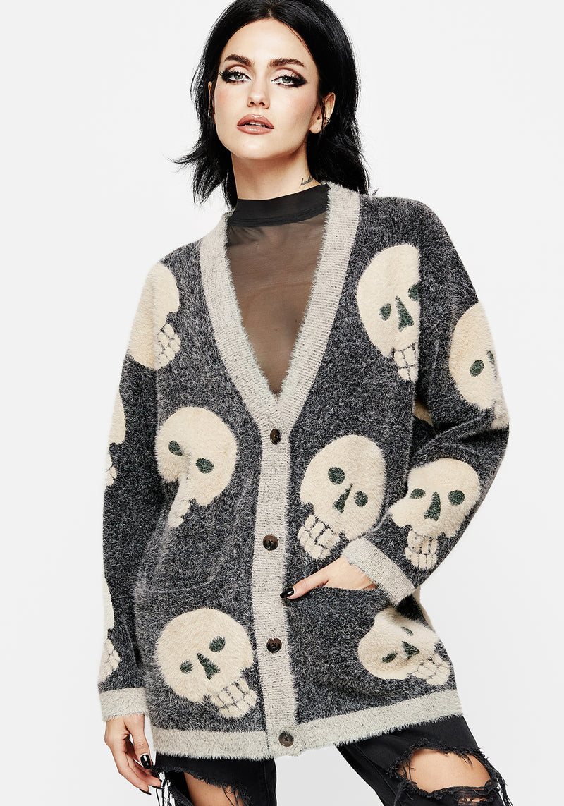 Crania Fluffy Knit Cardigan