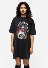 God's Flesh Graphic Print Tee Dress