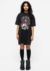 God's Flesh Graphic Print Tee Dress