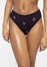 Spore Mushroom Embroidered Briefs