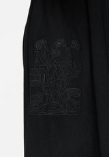 Mandrake Linen-Blend Embroidered Midi Dress